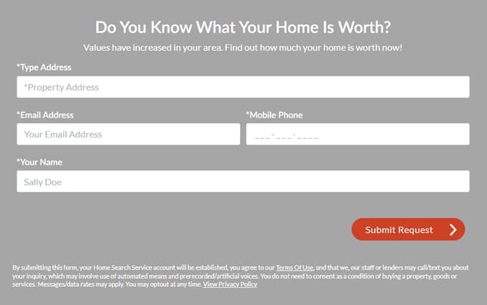 Lead Capture Form widget