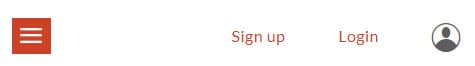 The Login panel widget will fit into any available space.